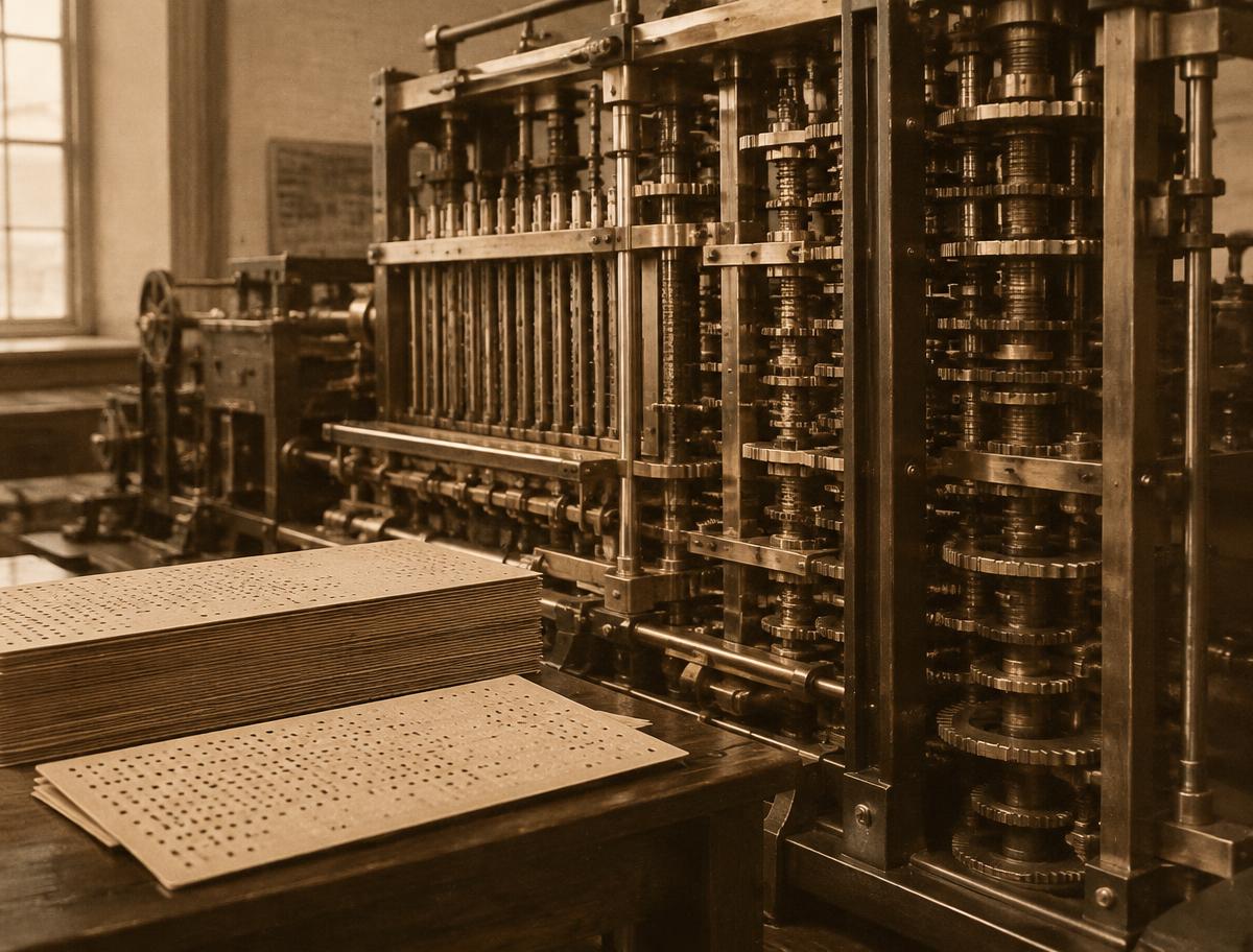 Brass gears and punched cards, the technology behind Babbage's Analytical Engine